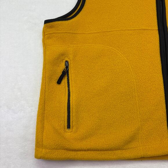 KMART Basic Editions Big Man Yellow Gold Fleece Full Zip Vest Size XXL 2XL - Picture 2 of 9